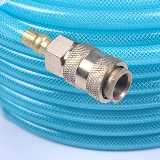 Pu braided hose high quality air pressure tube, high pressure resistant low temperature European type quick connector