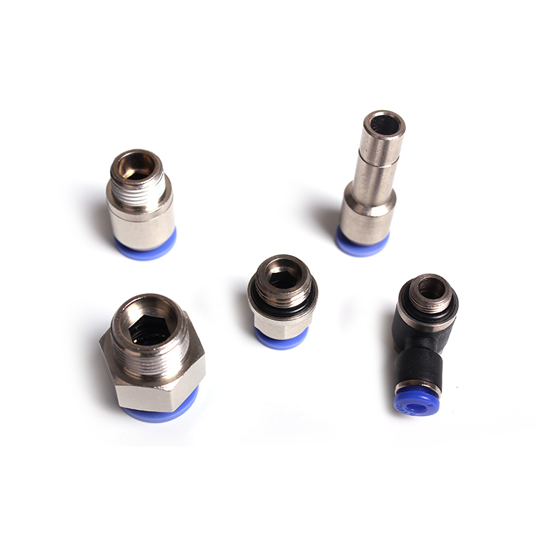 Free sample High quality brass male straight plastic threaded tube fitting
